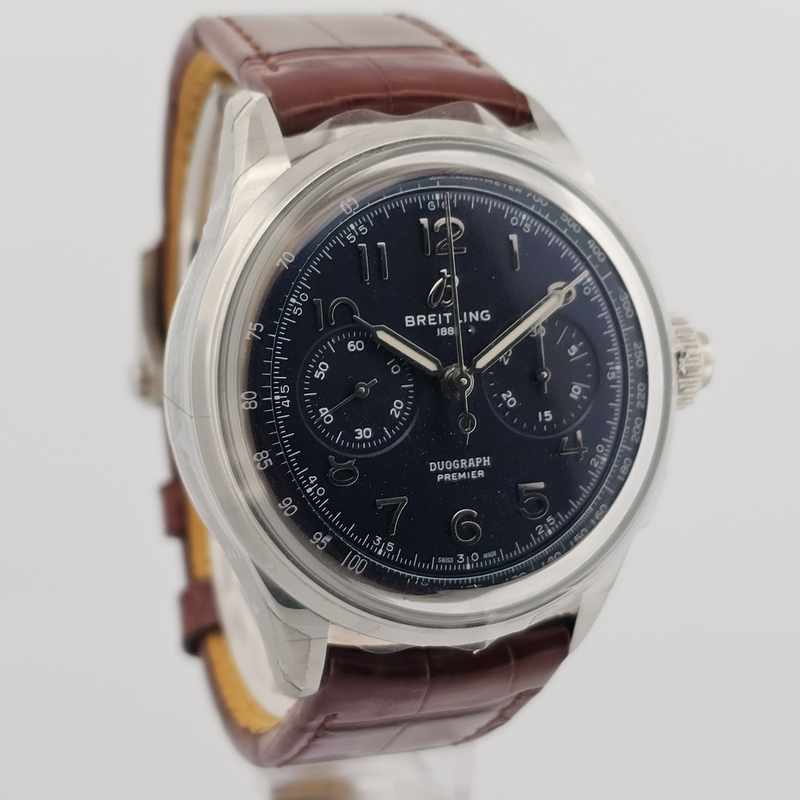 Breitling Premier B15 Duograph 42 AB1510  (1 Spare Black Strap)