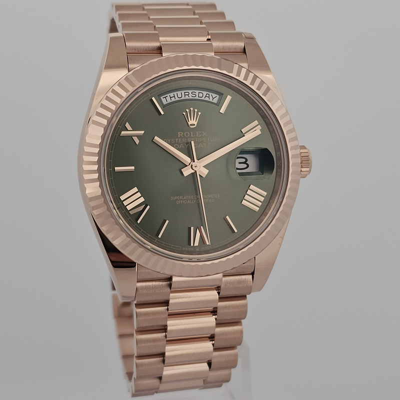 Rolex Day-Date Olive Green Dial 228235OGRP 