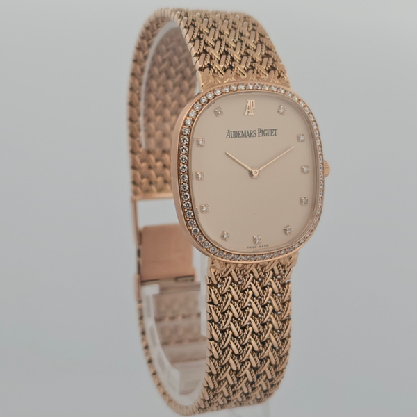 Audemars Piguet Ellispse Tonneau Mesh Bracelet Yellow Gold