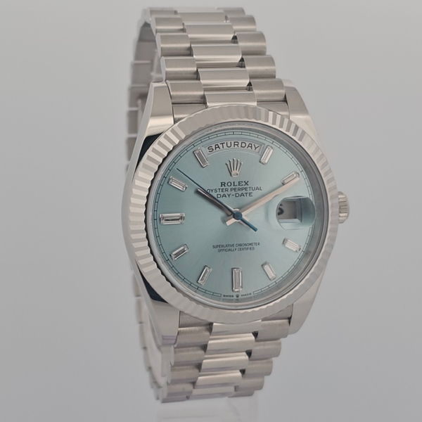 Rolex Day-Date 40 Ice Blue Dial 228236