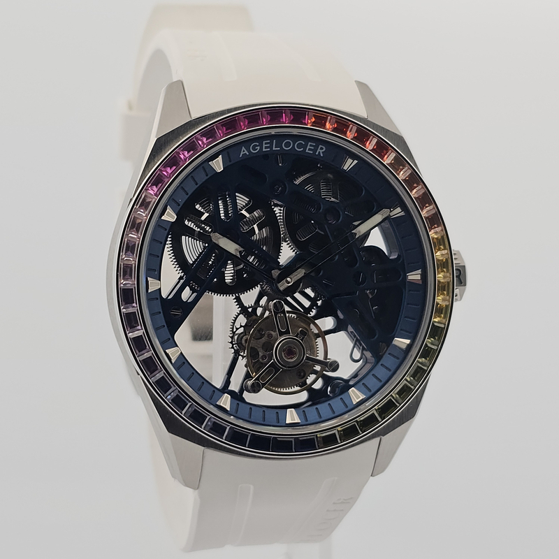 Agelocer Tourbillon Rainbow Bezel 9101