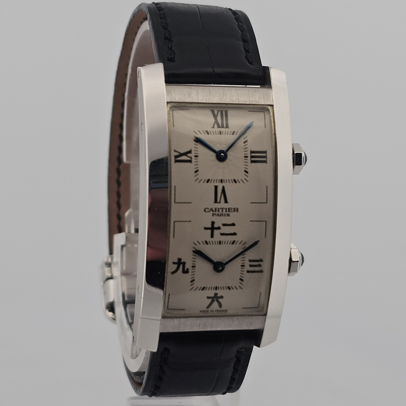 Cartier Tank Cintrée Dual Time W1545351