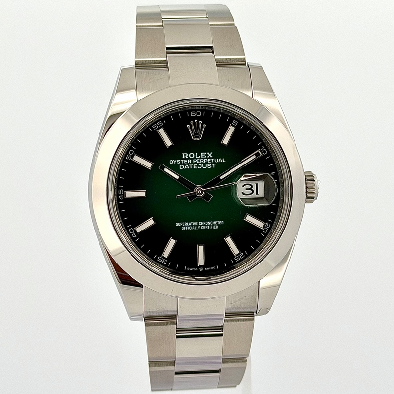 Rolex Oyster Perpetual Green Dial 126300