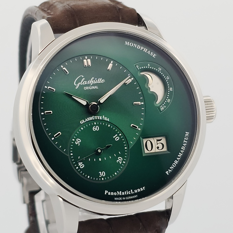 Glashütte Original PanoMaticLunar Forest Green Dial 1-90-02-13-32-62