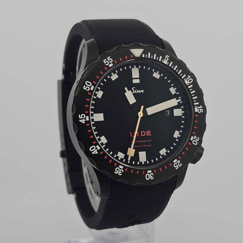 Sinn Diving Watch U1 DE Black Dial Solid Stainless Steel Watch 44mm 1010.0241.22666