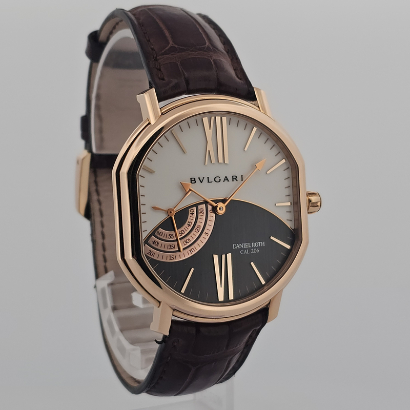 Bulgari Roth and Bulgari. 18k Pink Gold Wristwatch with Power Reserve BRRP44GPS 43mm