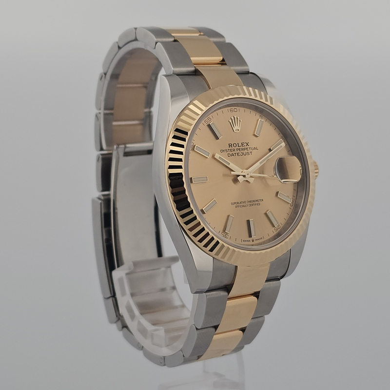 Rolex Datejust Yellow Gold & Steel Champagne Dial
