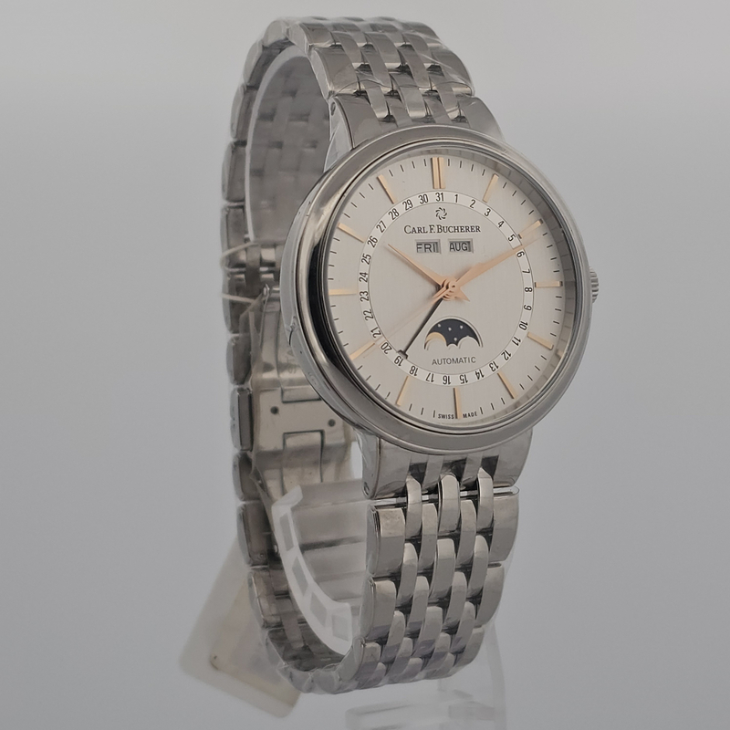 Carl F.Bucherer Adamavi Full Calendar White Dial 00.10324.08.13.21