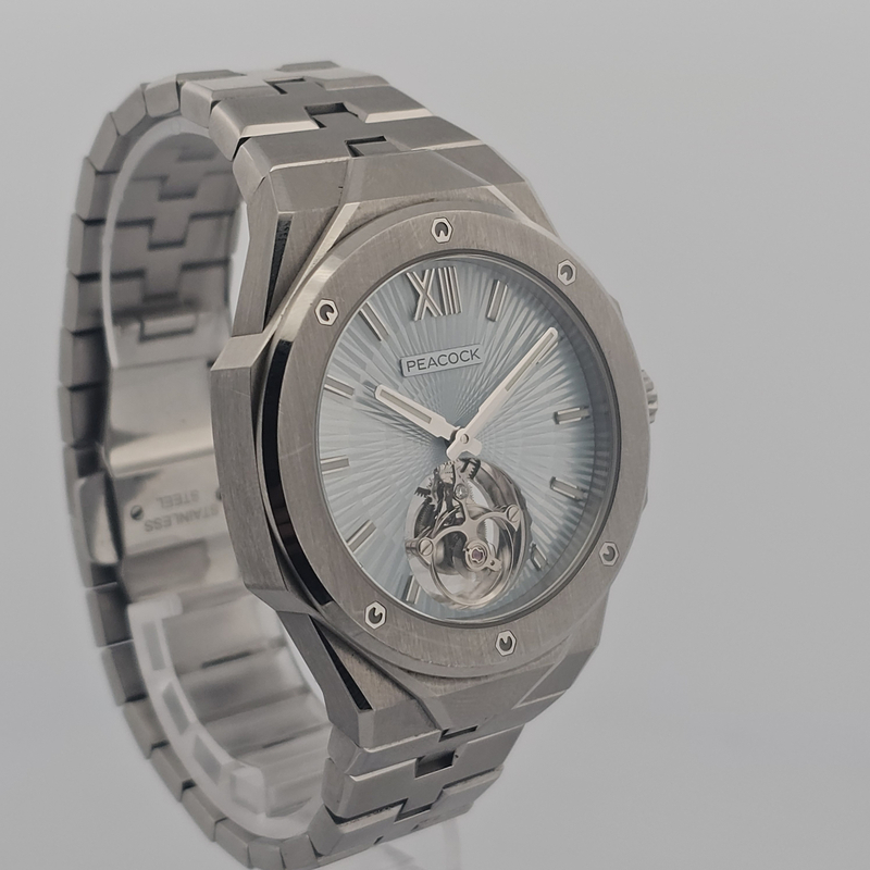 Peacock Plumage Gaze Hand-Made Guilloché Tourbillon Ji PCG0301