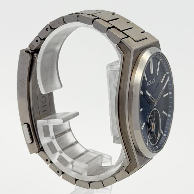 Horage Autark Tourbillon Sunray Blue Tungsten Rotor