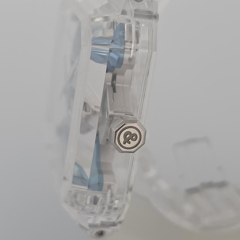 Bell & Ross BR-01 Cyber Skull Sapphire Ice Blue Limited 25 Pcs BR01-CSKBLU-SAPHIR
