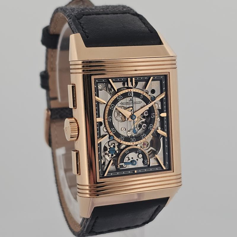 Jaeger-Lecoultre Reverso Tribute 30-Minute Counter Chronograph 18K Pink Gold Manual Winding Q389257J